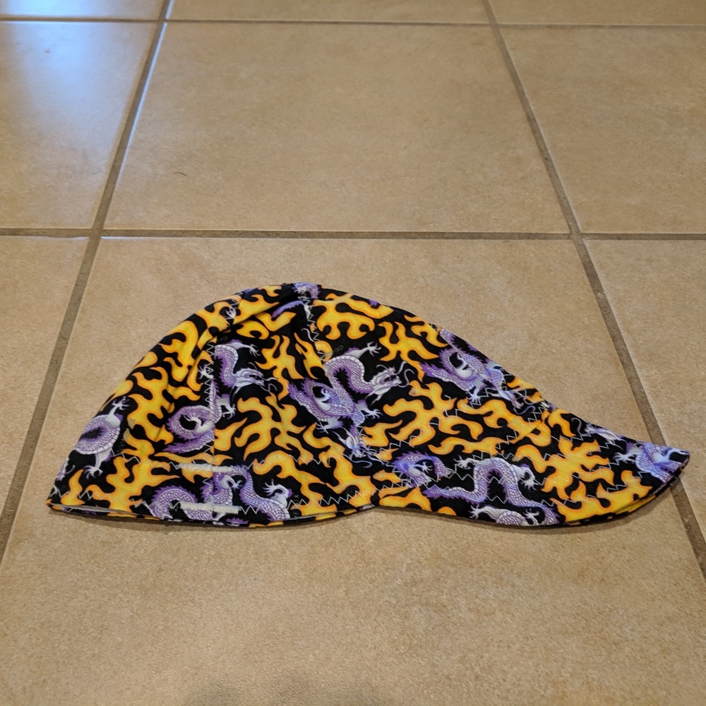 Comeaux Caps Welding/Plumber Cap - Dragons / Flame